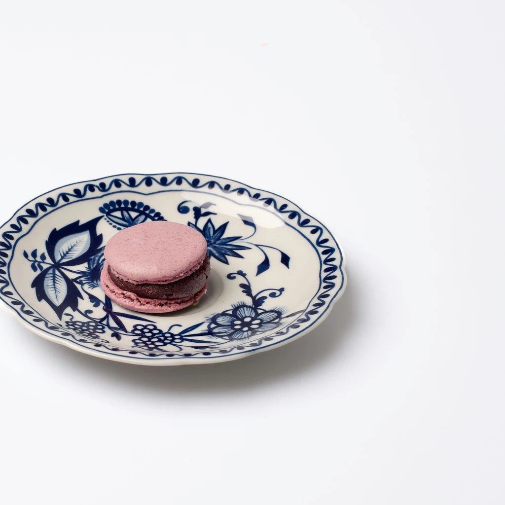 Bavarian porcelain coffee set for two with a hand-painted floral motif.